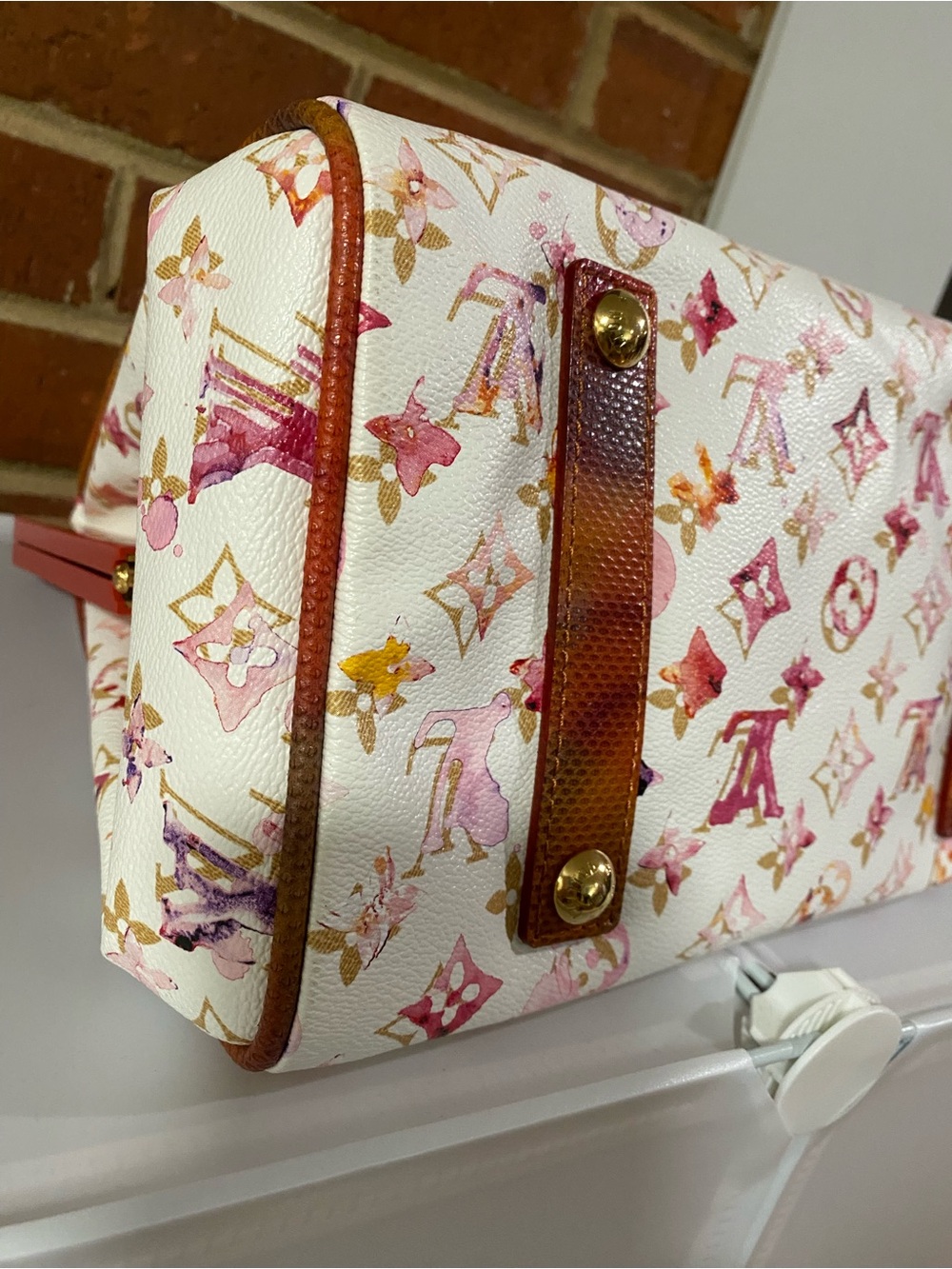 Louis Vuitton Watercolor Aquarelle Frame Speedy White - Picture 7 of 16